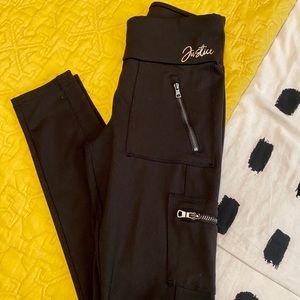 Girls XL 12 Justice Pull On Cargo Leggings